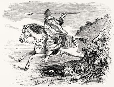 An Irish Trooper, from an old manuscript by Thomas Nugent